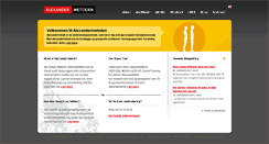 Desktop Screenshot of alexandermetoden.dk